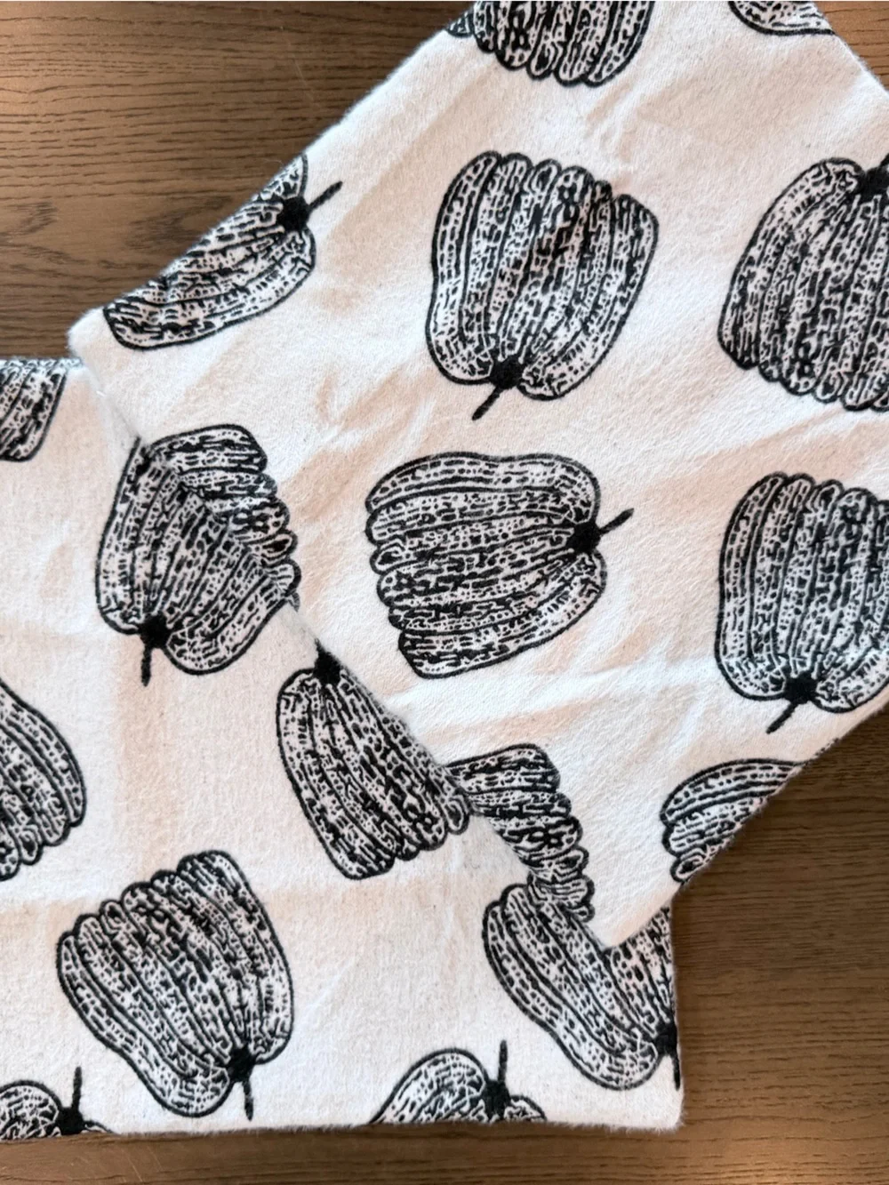 NWT Pumpkin Print Pillow Covers - Black on White (2) - 18 x 18